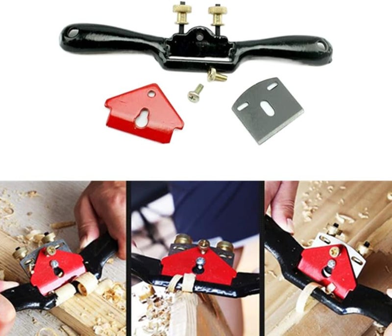 Ebonee ATPCOOK 10" Adjustable Spokeshave Plane with Flat Base, Metal Blade Wood Spoke Shave for Woodcraft, Woodworking Hand Tool - Image 5
